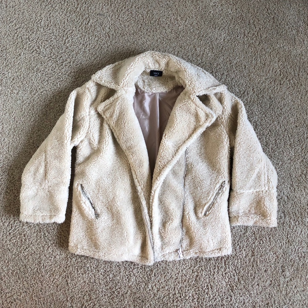 Vici dolls faux shearling jacket